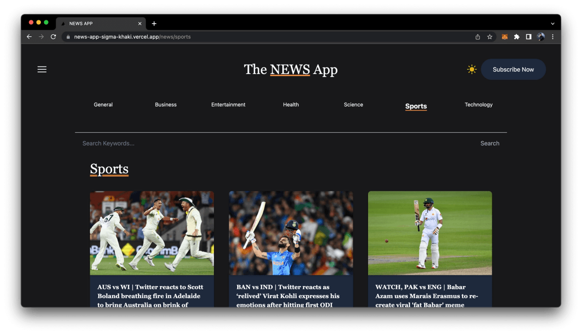 The News App